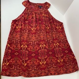 APT 9 high neck orange red Tank Top Large